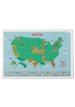 USA Landmarks Scratch Map