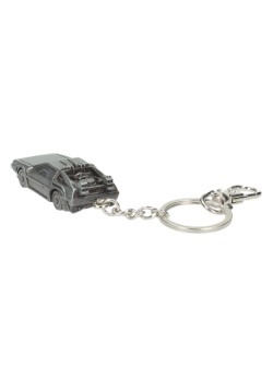 DELOREAN BACK TO THE FUTURE 3D METAL KEYCHAIN