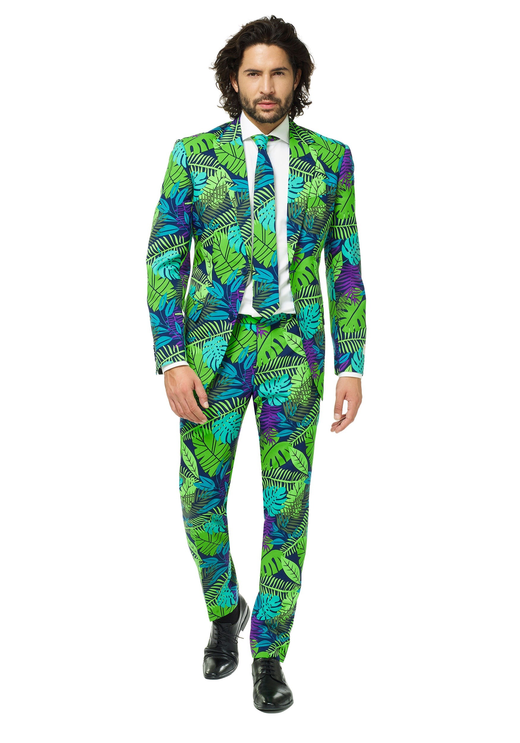 Opposuits Men's Juicy Jungle Suit Fancy Dress Costume