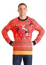 The Incredibles Adult Red Ugly Christmas Sweater