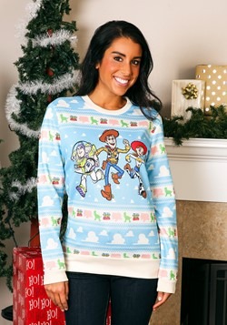 Toy Story Light Blue Adult Ugly Christmas Sweater
