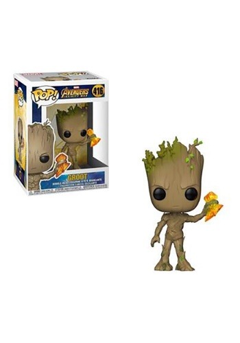 Funko POP! Marvel: I Am Groot - Groot with Grunds