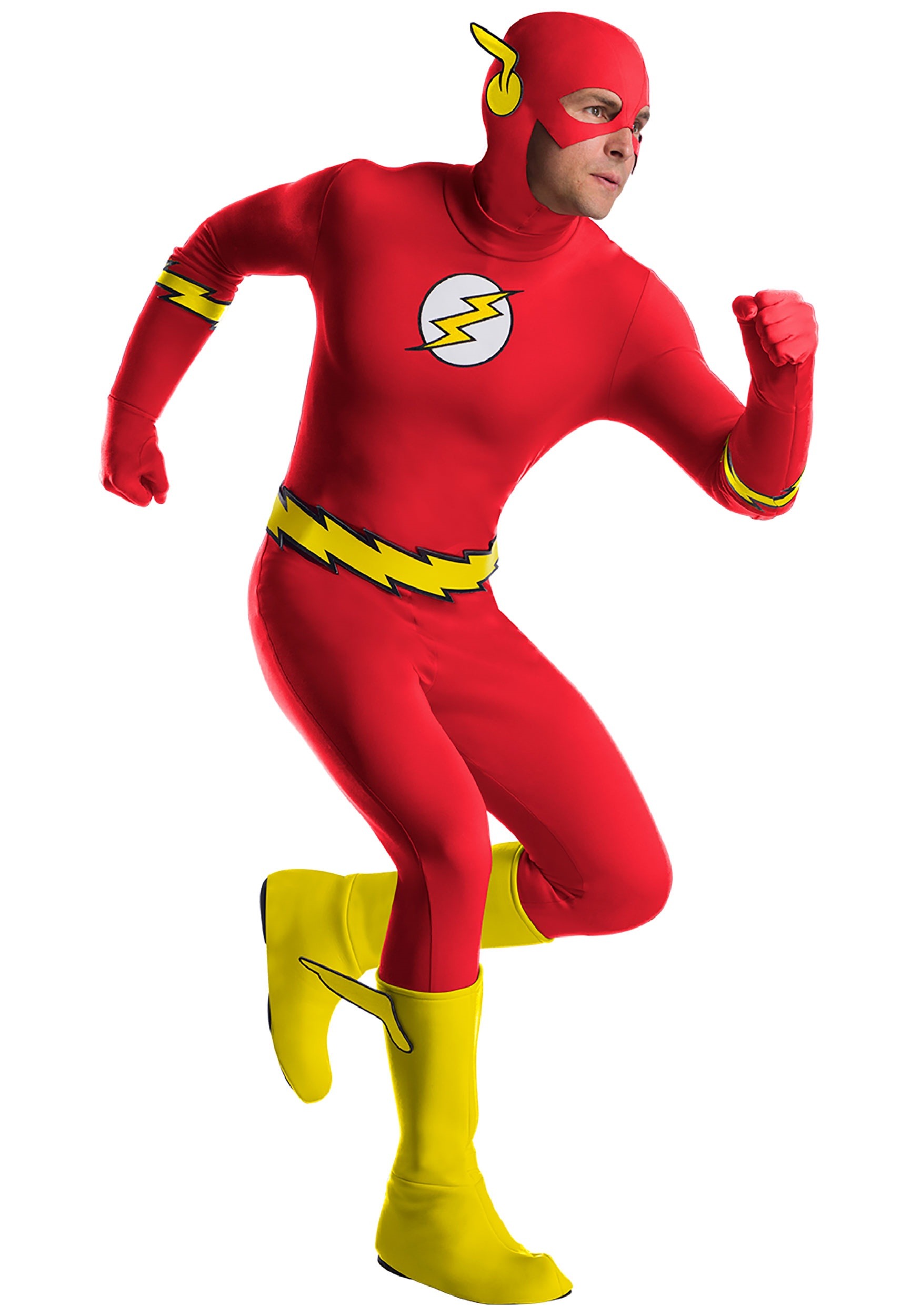 Photos - Fancy Dress Flash Charades Premium The  Classic  Costume for Men Red/Yellow CH03566 