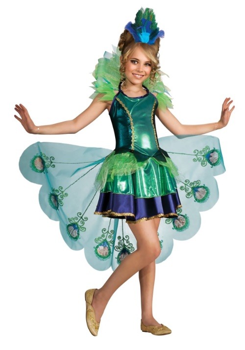 Girls Peacock Costume