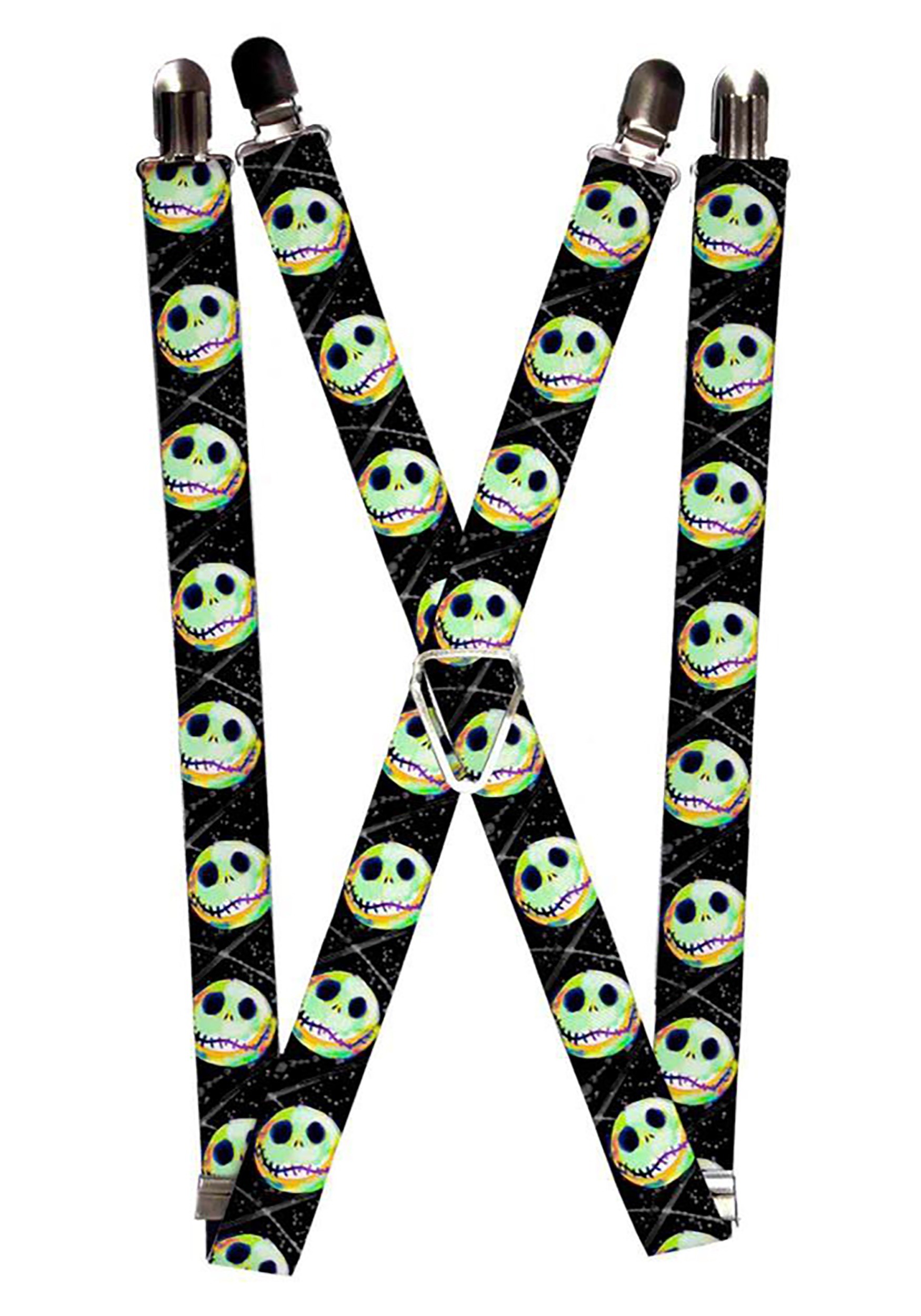 1 Inch Nightmare Before Christmas Jack Glow Suspenders