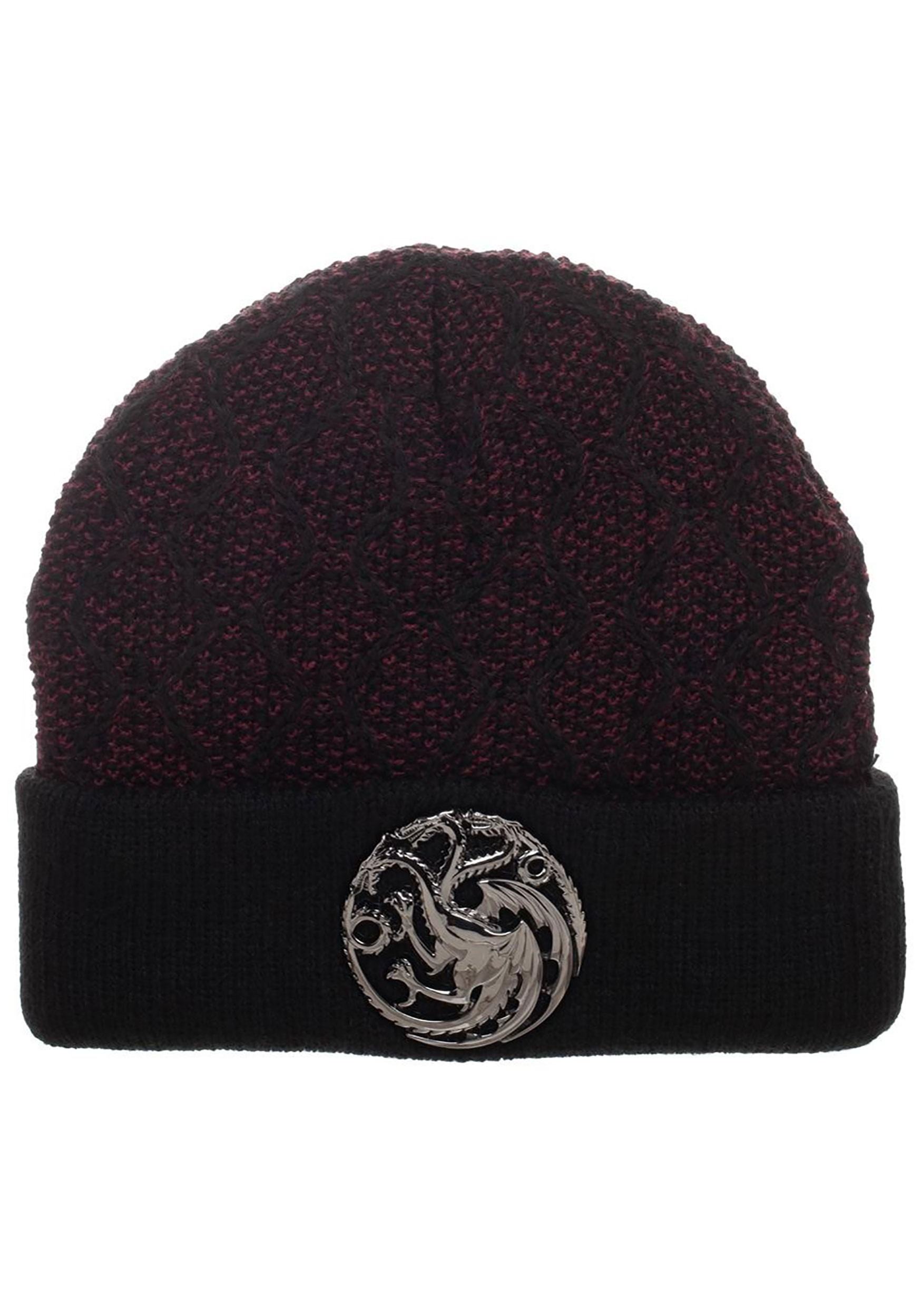 Game of Thrones House Targaryen Beanie w/ 3D Metal front Sigil