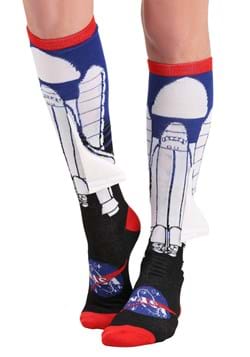 NASA Space Ship w/ 3D Wing Knee High Socks