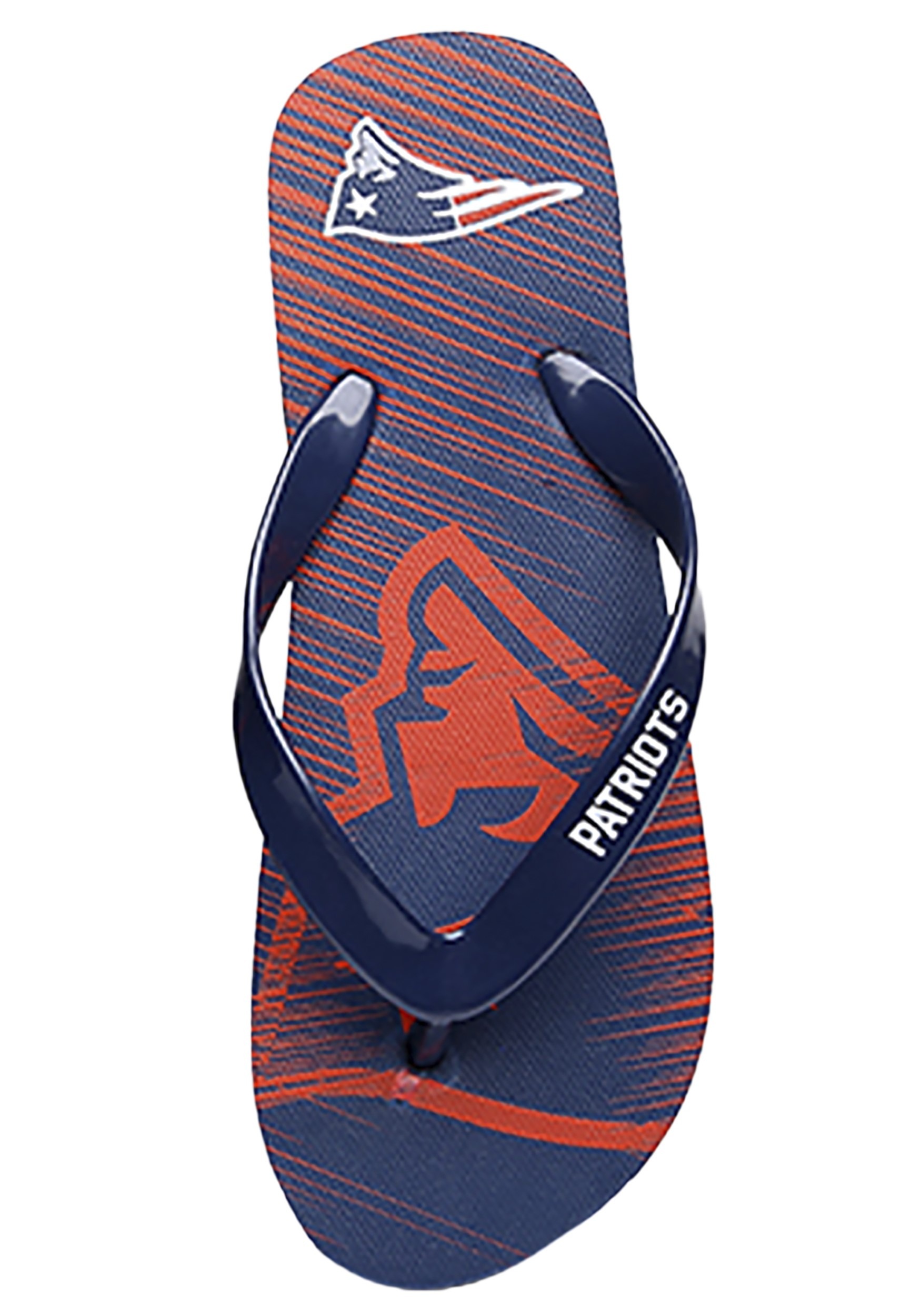 NFL Patriots Diagonal Stripe Fade Unisex Flip Flops