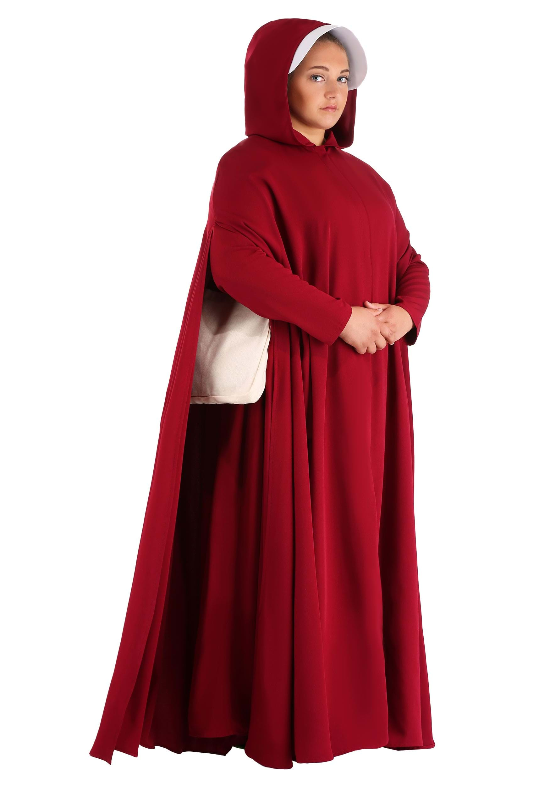 Handmaid's Tale Deluxe Plus Size Fancy Dress Costume For Women