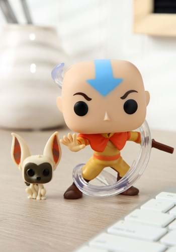 Pop and Buddy Avatar Aang with Momo Figure-0