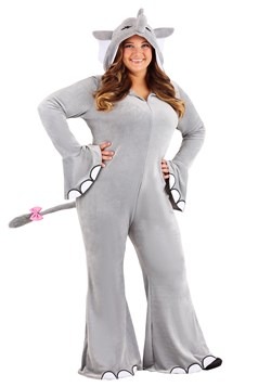 Wild Gray Elephant Plus Size Costume