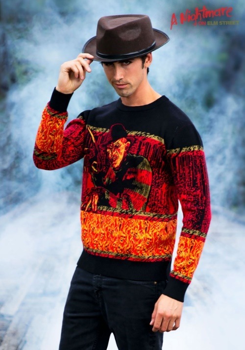 Adult Nightmare on Elm Street Freddy Halloween Sweater