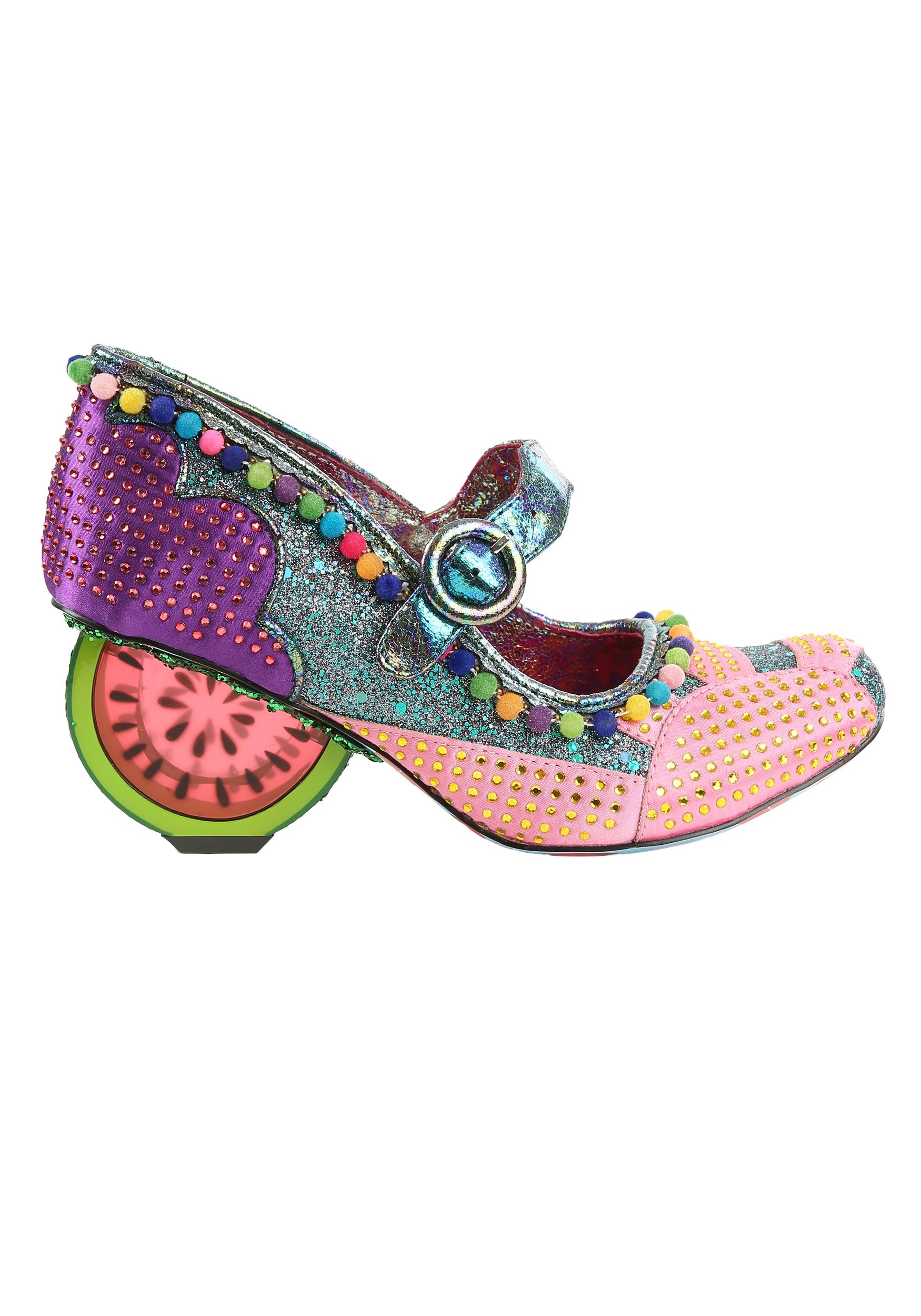 Irregular Choice 'Fruit Punch' Pink/Purple Watermellon Heels