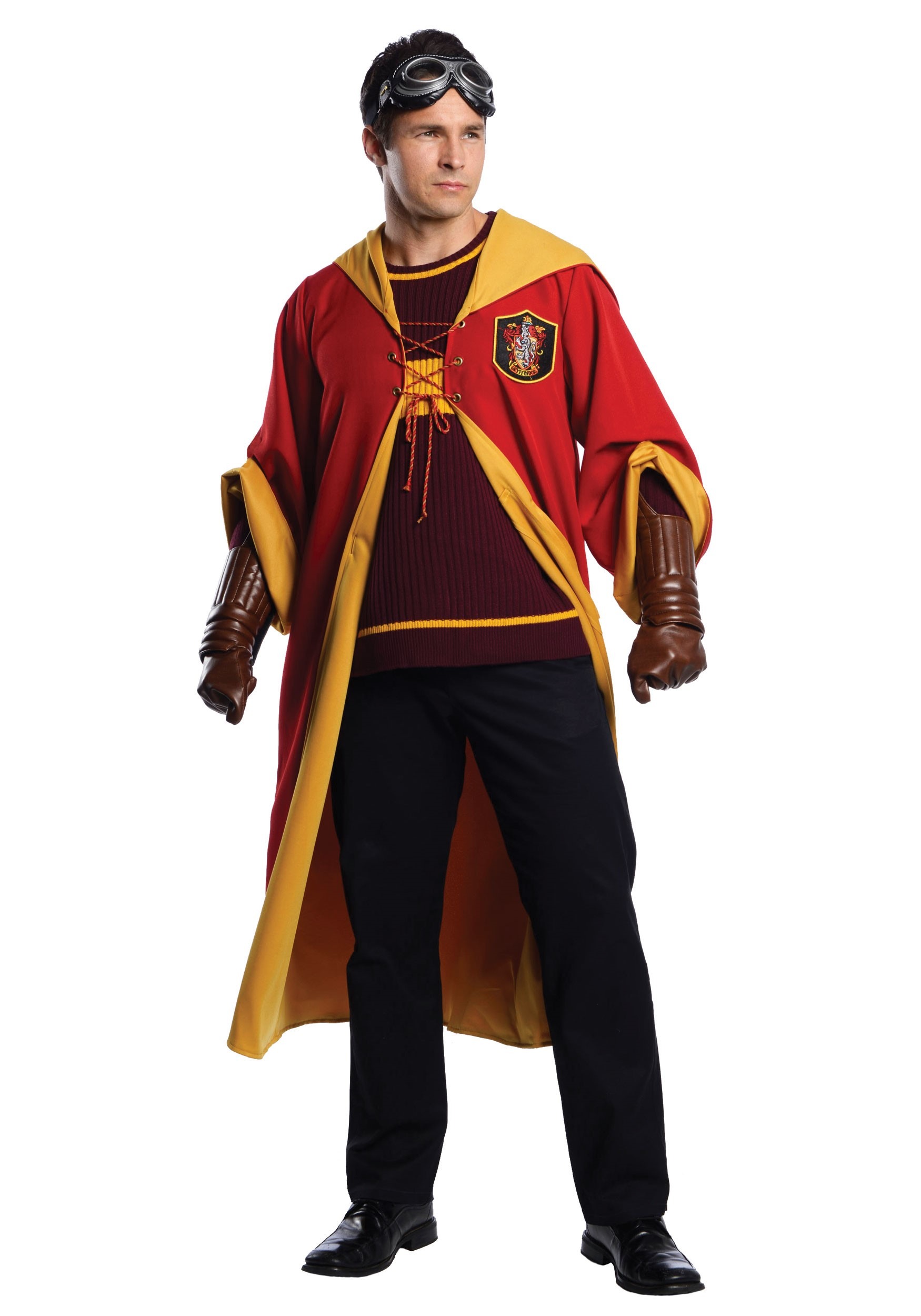 Harry Potter Gryffindor Quidditch Fancy Dress Costume for Adults