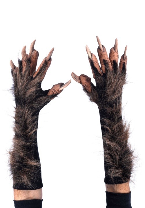 Brown Wolf Gloves