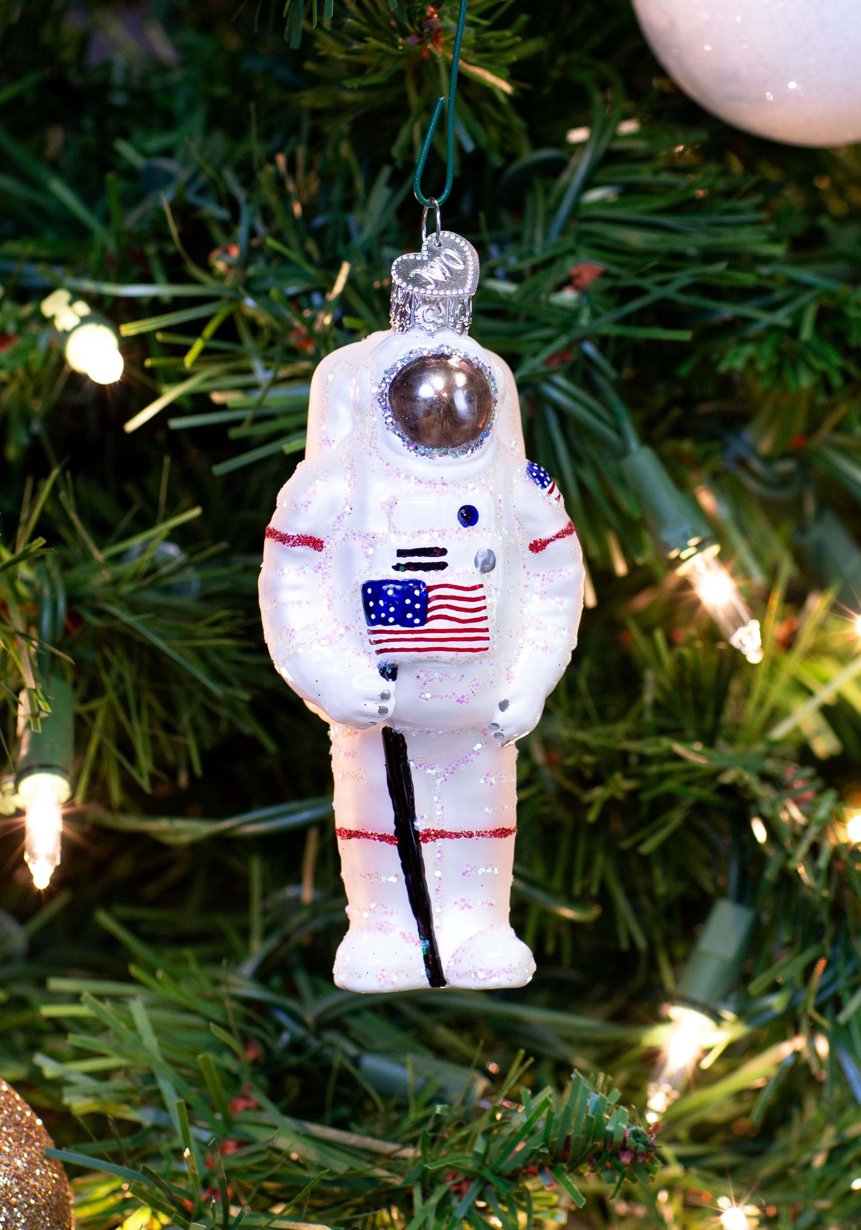 Astronaut Glass Blown Christmas Ornament , Tree Decorations