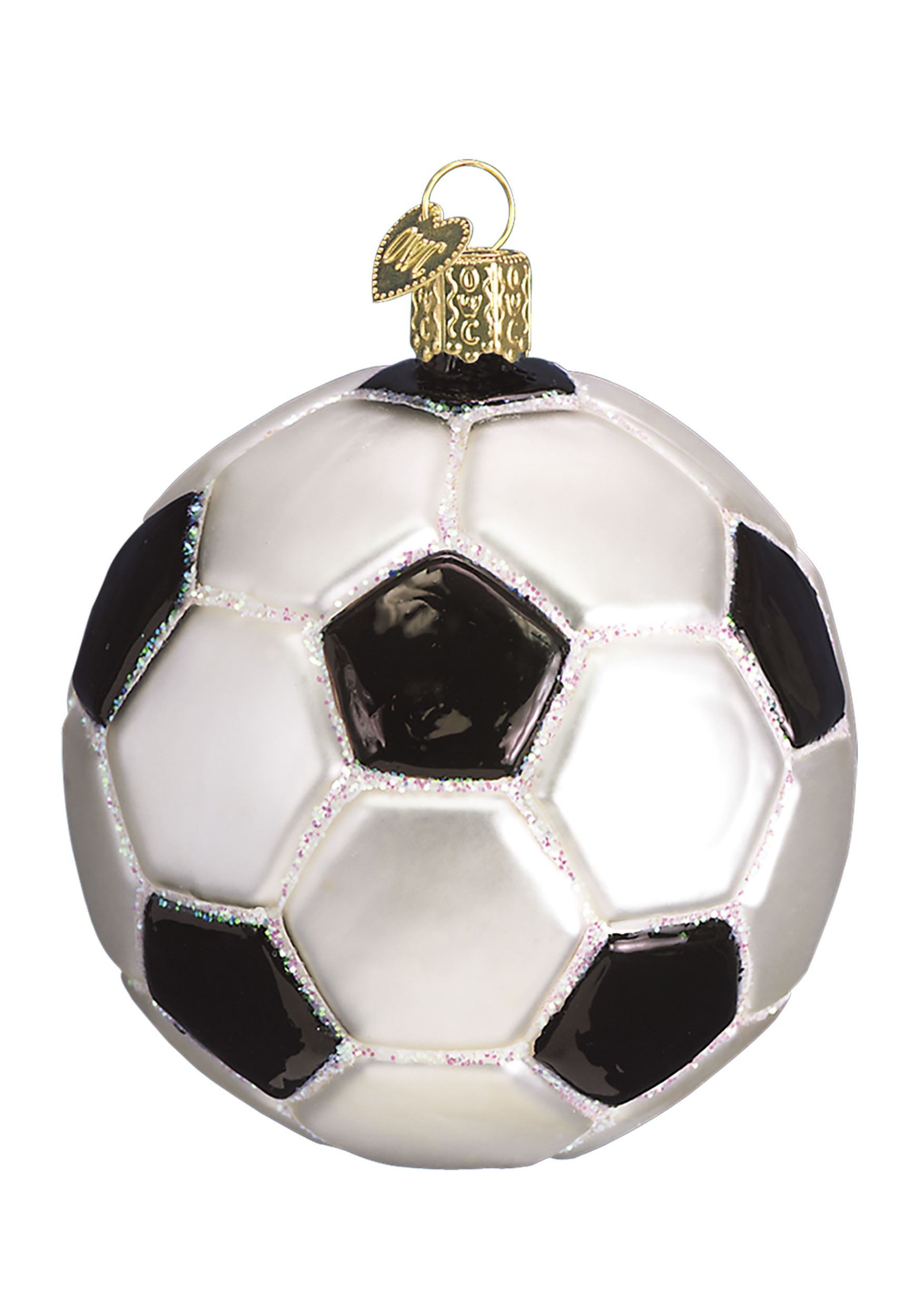 Glass Blown Soccer Ball Ornament