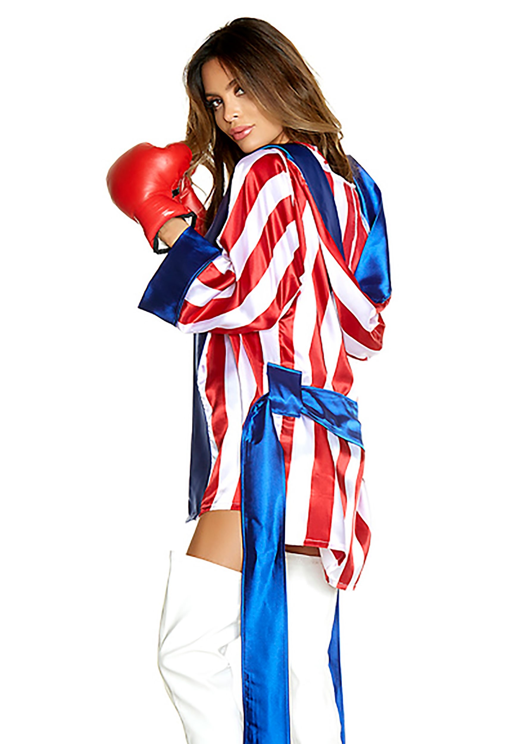 Sexy Get 'Em Champ Boxer Fancy Dress Costume For Women