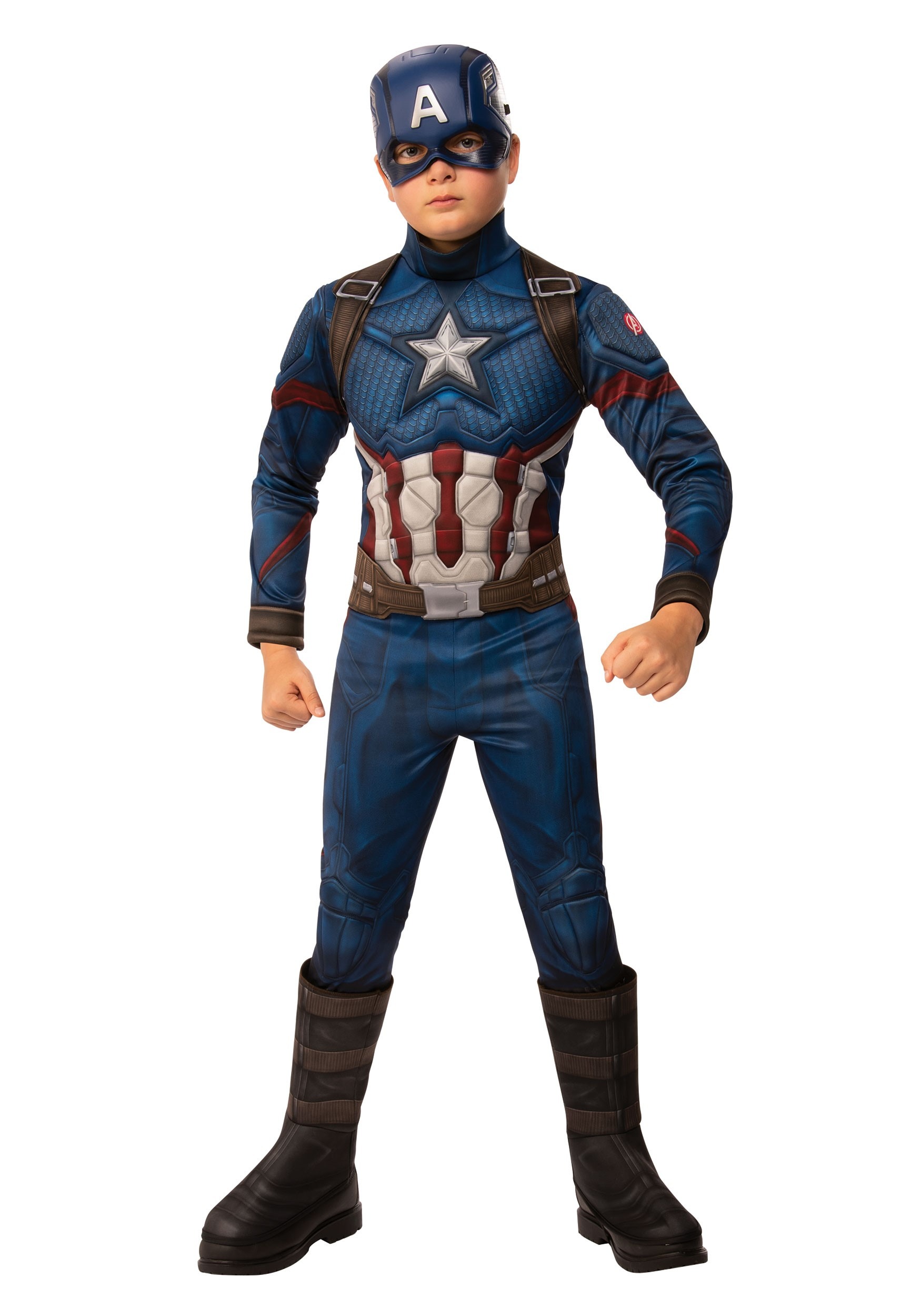 Deluxe Avengers Endgame Boys Captain America Fancy Dress Costume