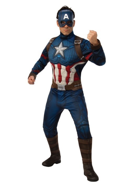 Avengers Endgame Deluxe Captain America Mens Costume