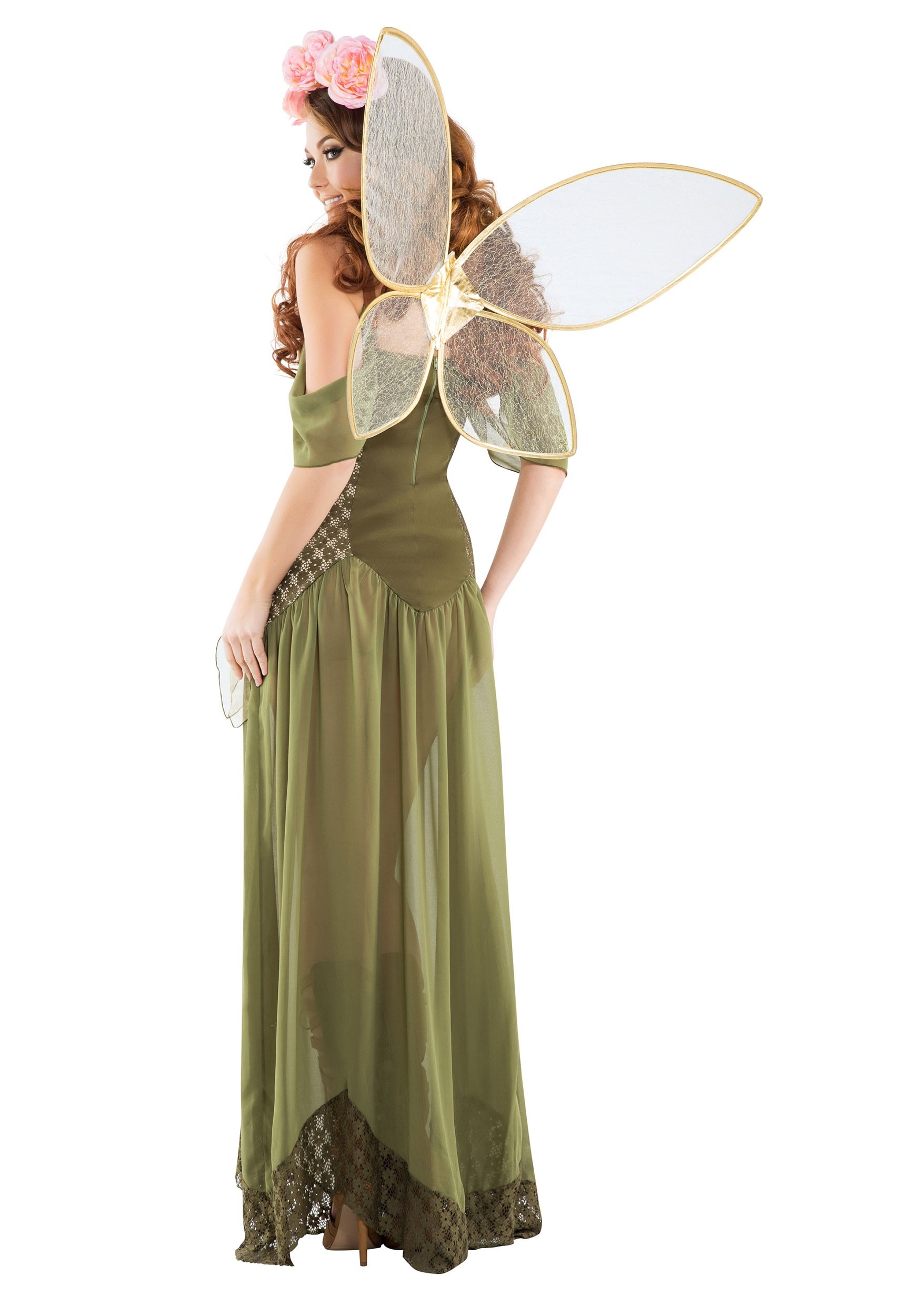 Rose Fairy Princess Women's Fancy Dress Costume