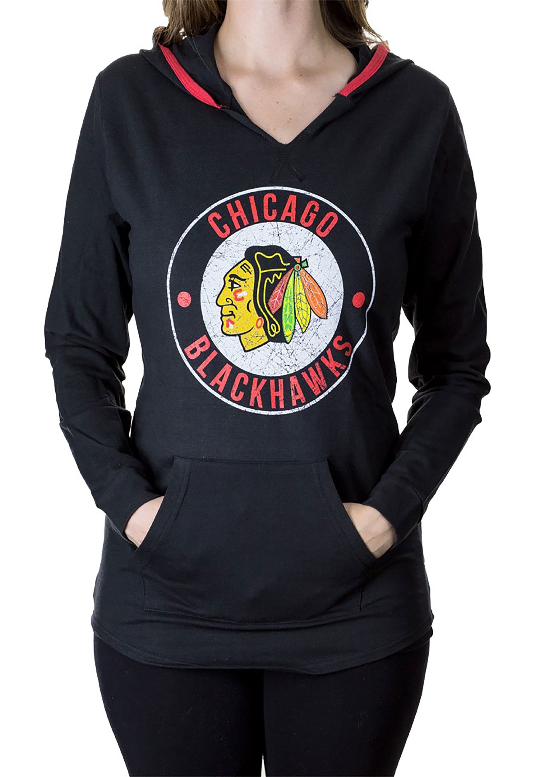 Chicago Blackhawks NHL Womens French Terry Fleece Hoodie