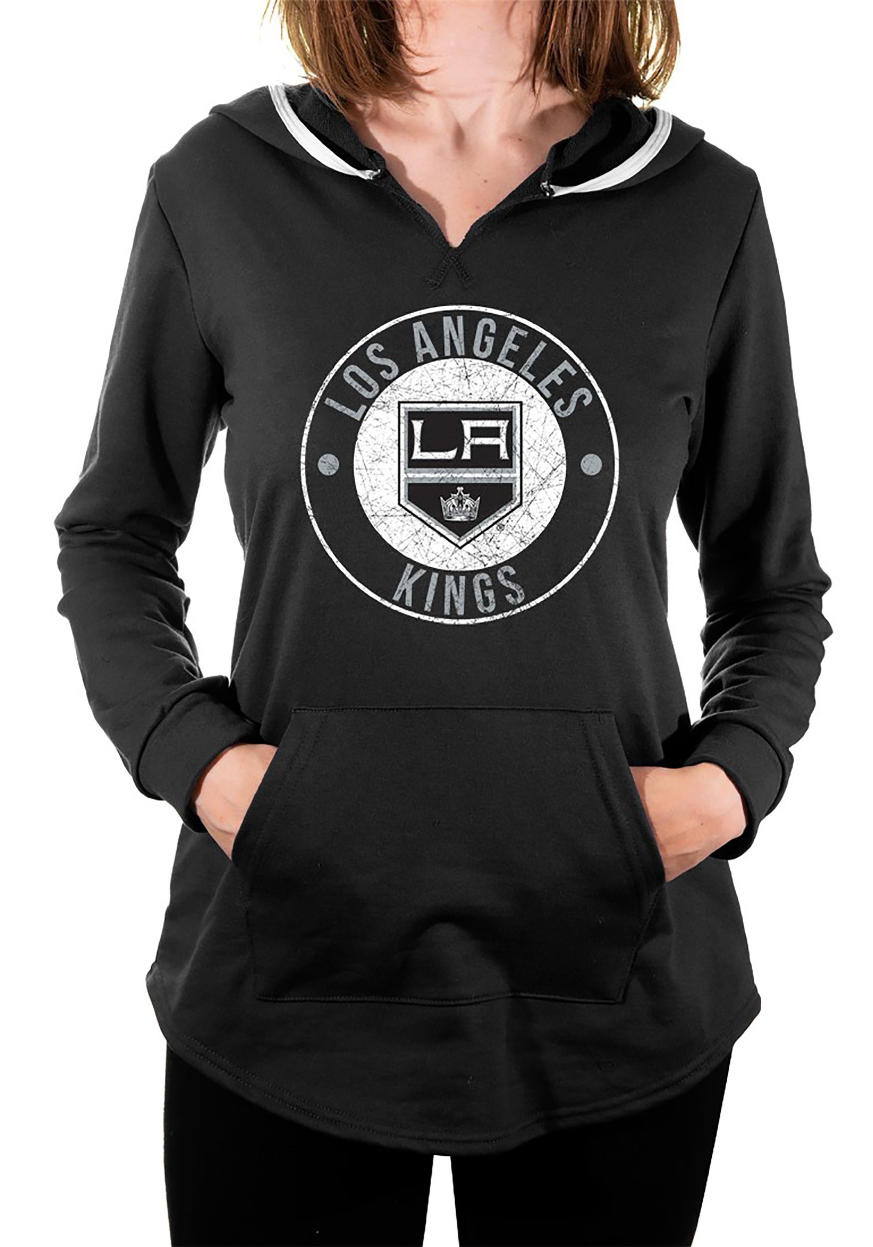 Los Angeles Kings Womens NHL French Terry Fleece Hoodie