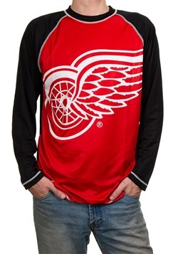 NHL Detroit Red Wings Mens Long Sleeve Rash Guard