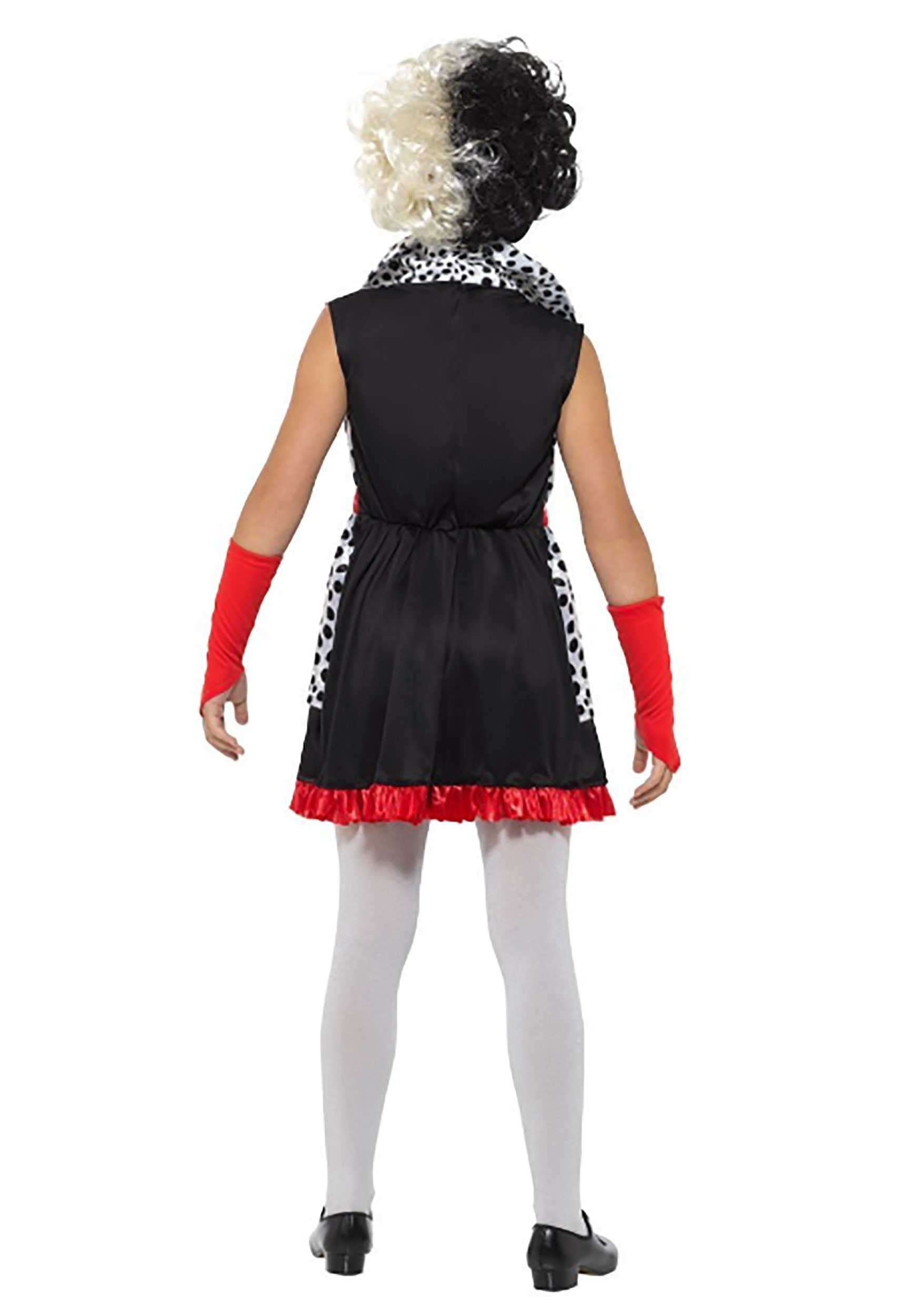 Cruella de Vil Cruella Live Action Red Dress Classic Adult Costume, Small  (4-6)