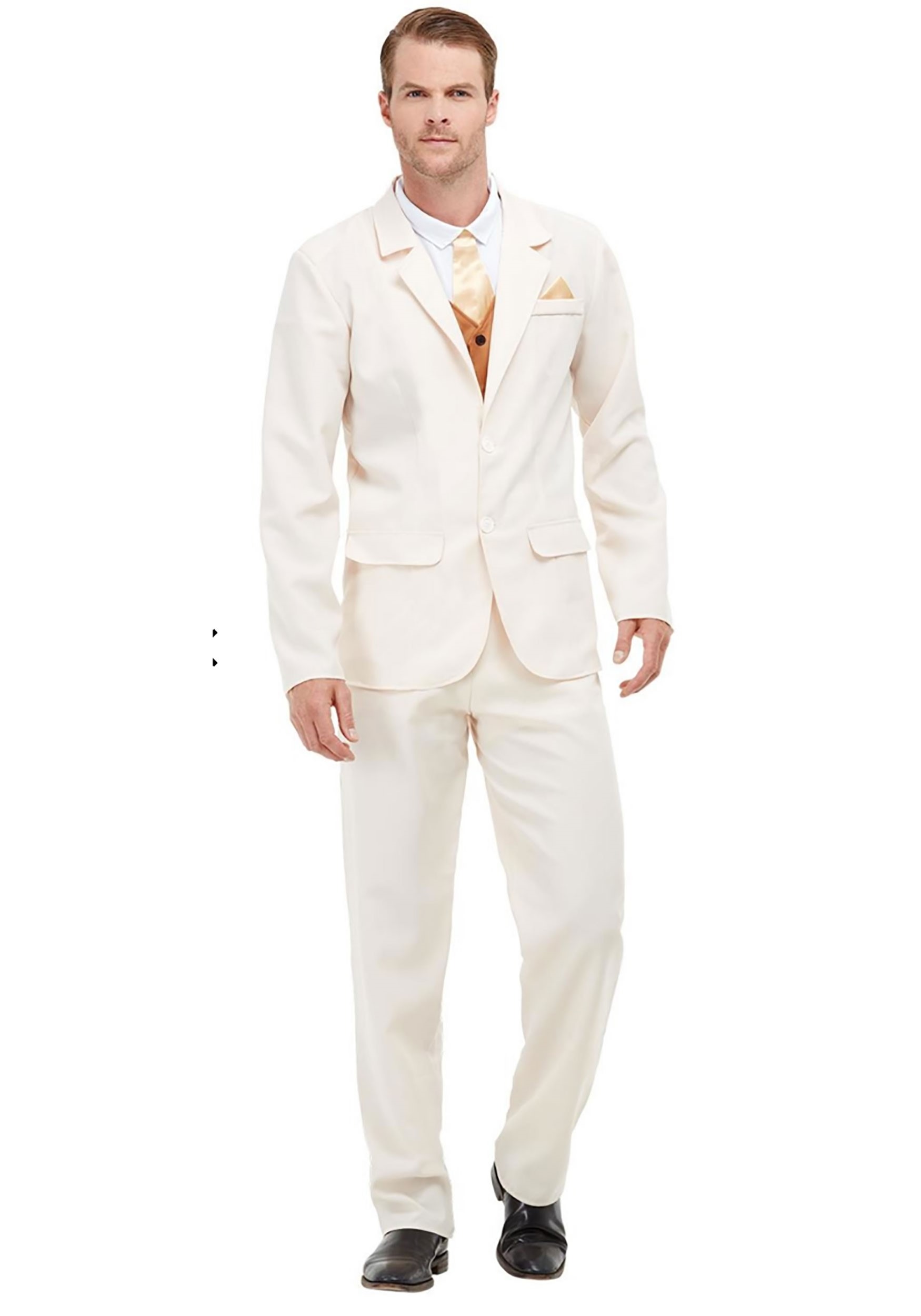 Roaring 20s White Fancy Dress Costume For Adults