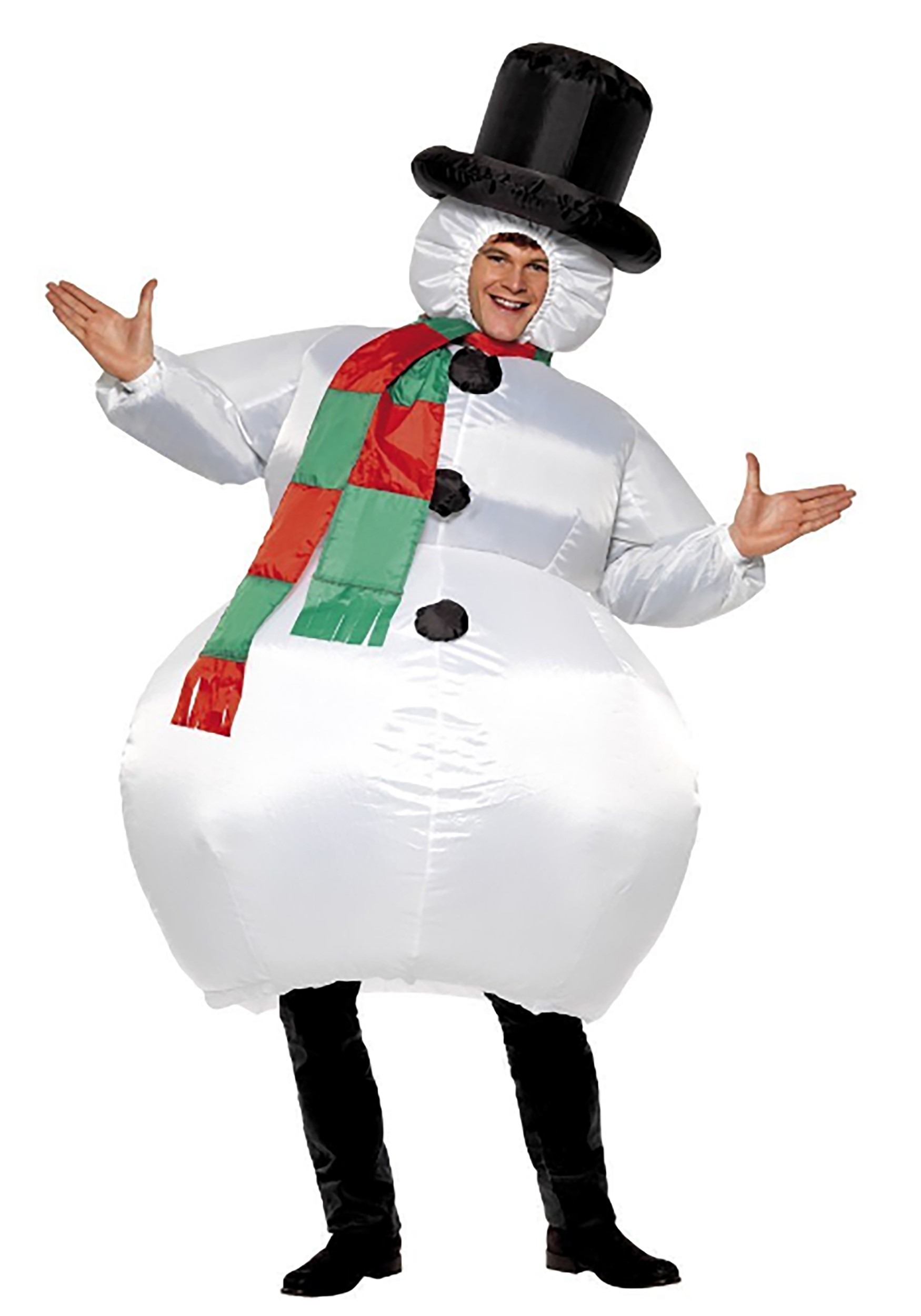 Inflatable Snowman Fancy Dress Costume Adults