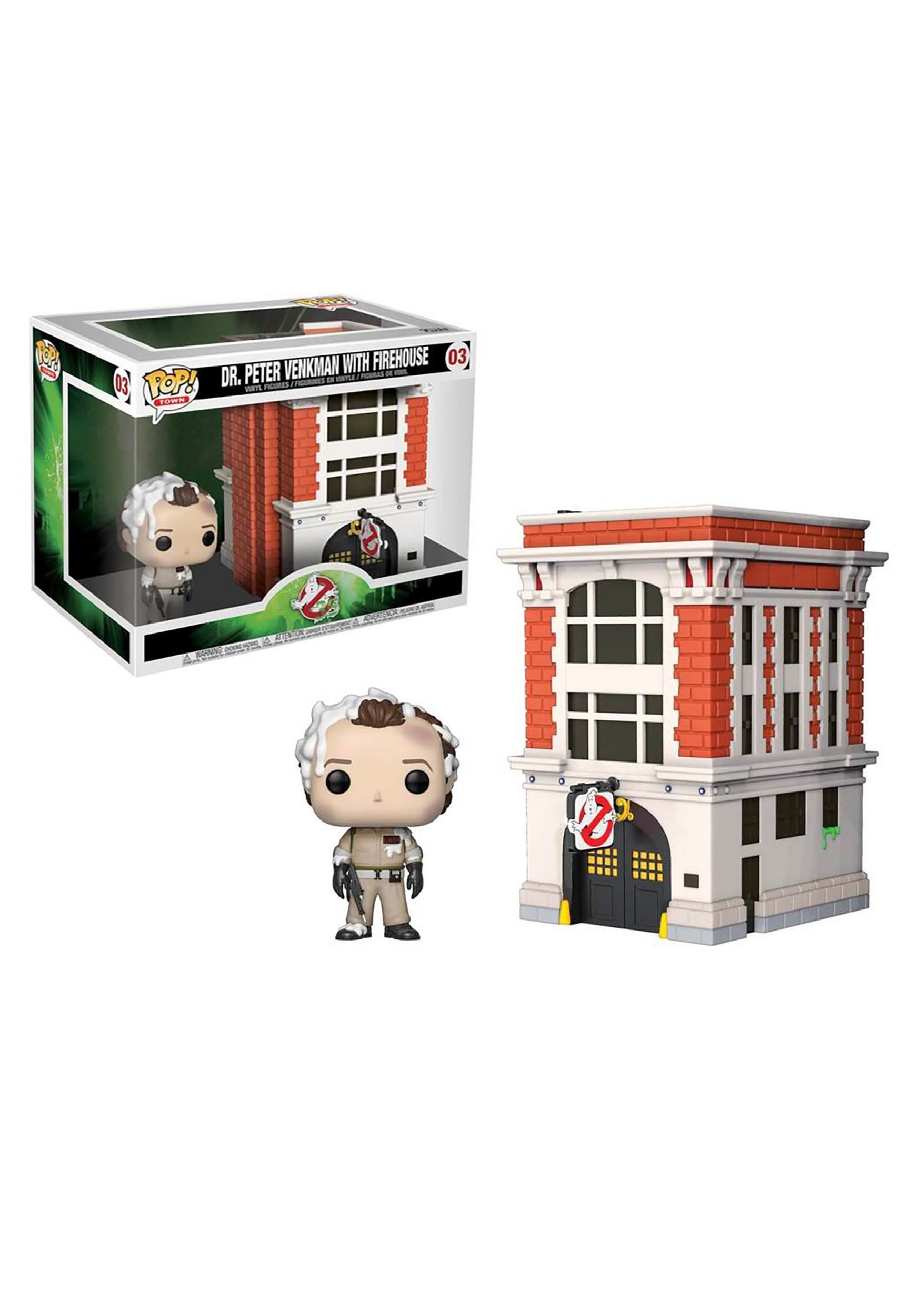 Pop! Town: Ghostbusters- Peter w/ House Vinyl