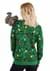 Adult 3D Squirrel in the Christmas Tree Ugly Sweat Alt 7