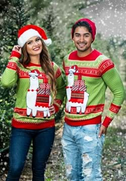 Adult Christmas Llama Unisex Ugly Sweater