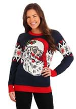 Adult Vintage Santa Ugly Christmas Sweater Alt 8