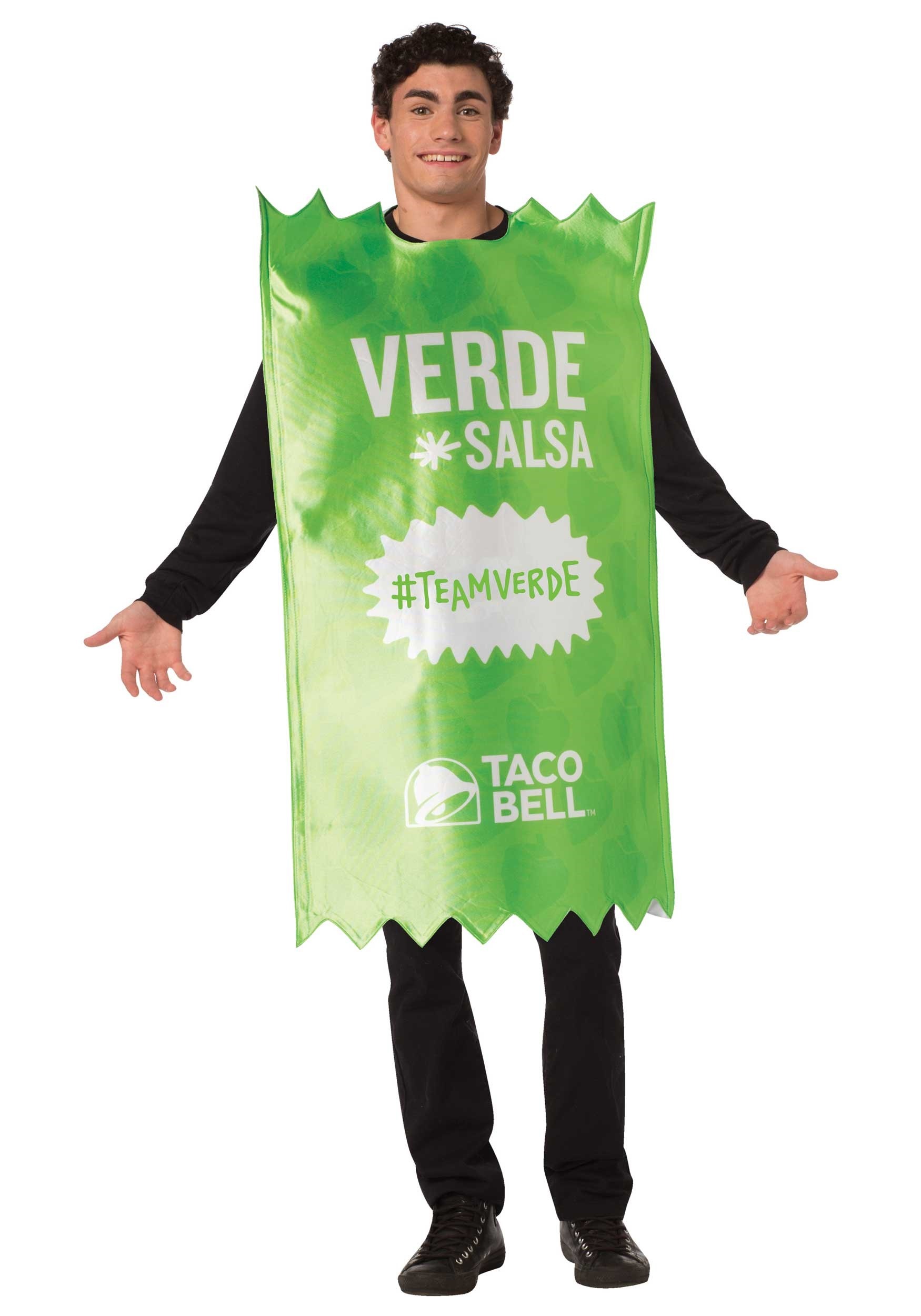 Taco Bell Verde Sauce Packet Fancy Dress Costume for Adults