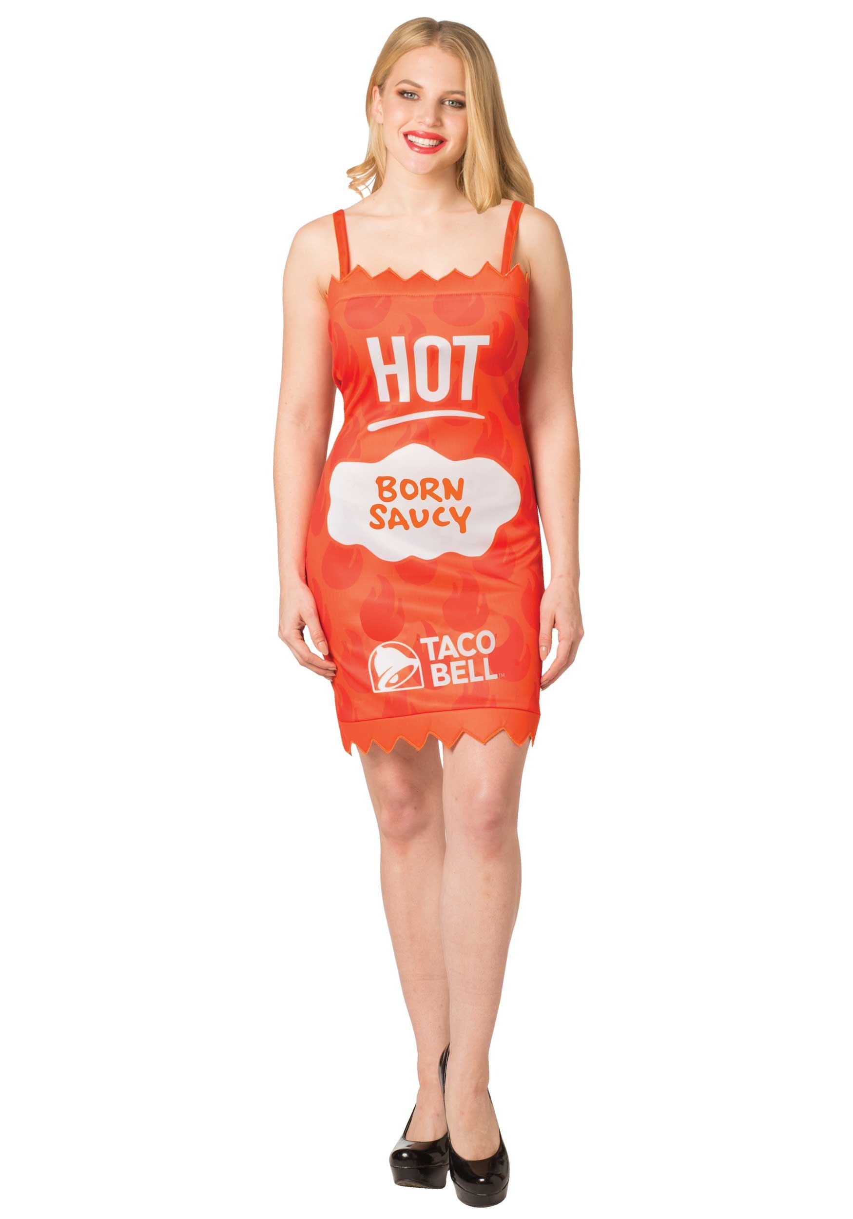 Taco Bell Hot Taco Bell Sauce Packet Fancy Dress Costume for Women