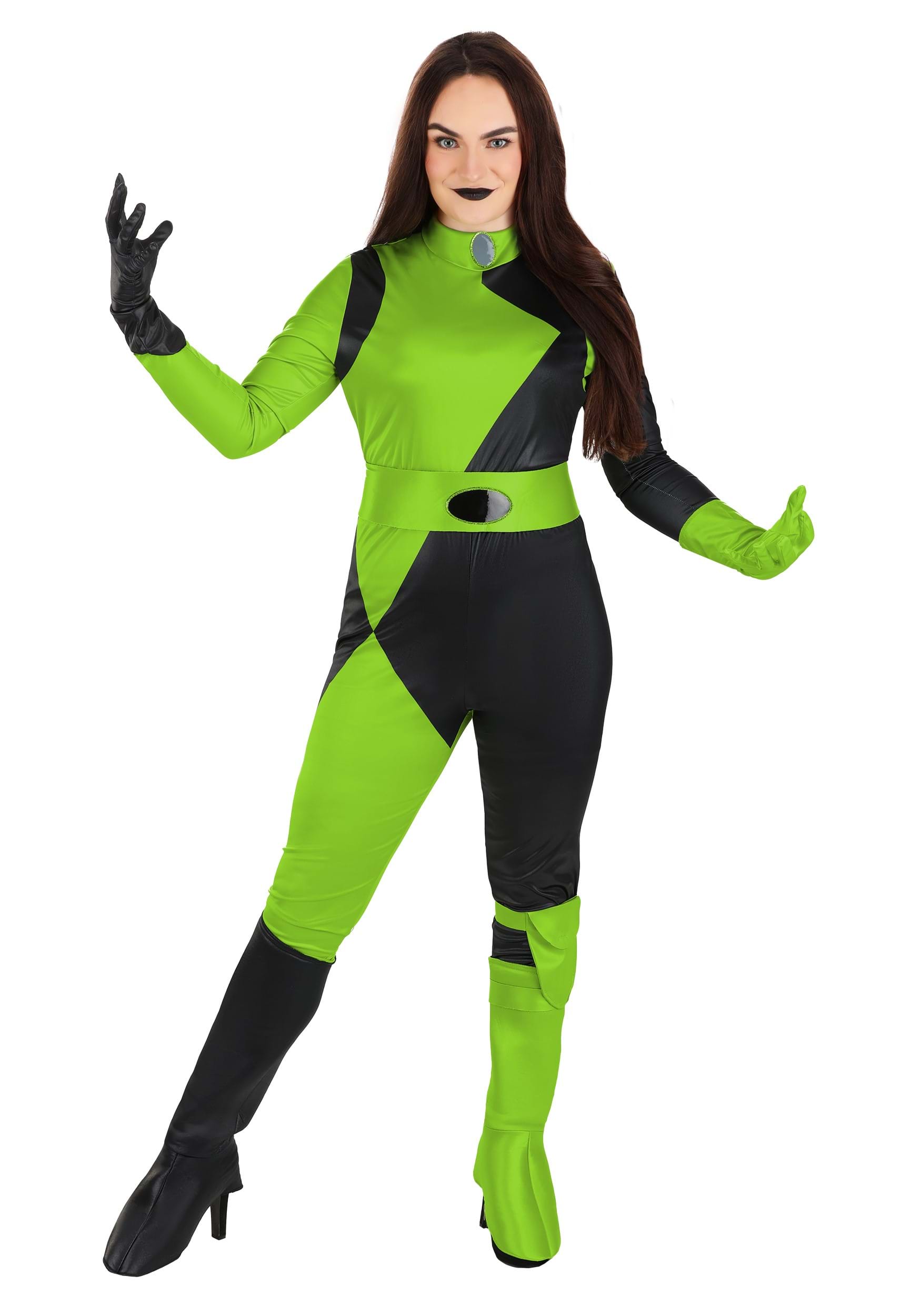 Kim Possible Animated Series Shego Fancy Dress Costume For Women