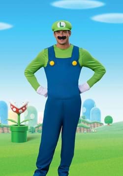 Luigi Super Mario Brothers Men's Deluxe Costume