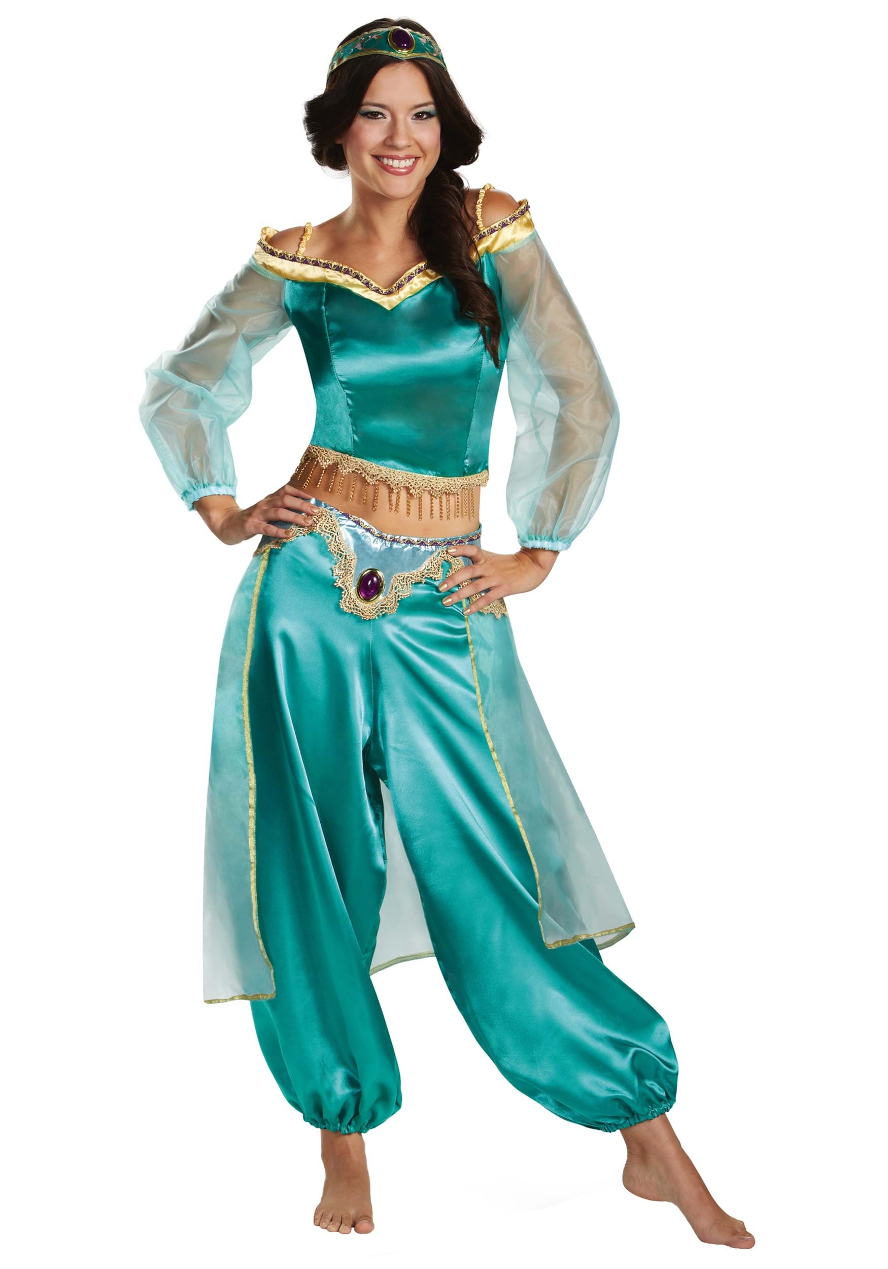 Women's Aladdin Animated Jasmine Prestige Costume