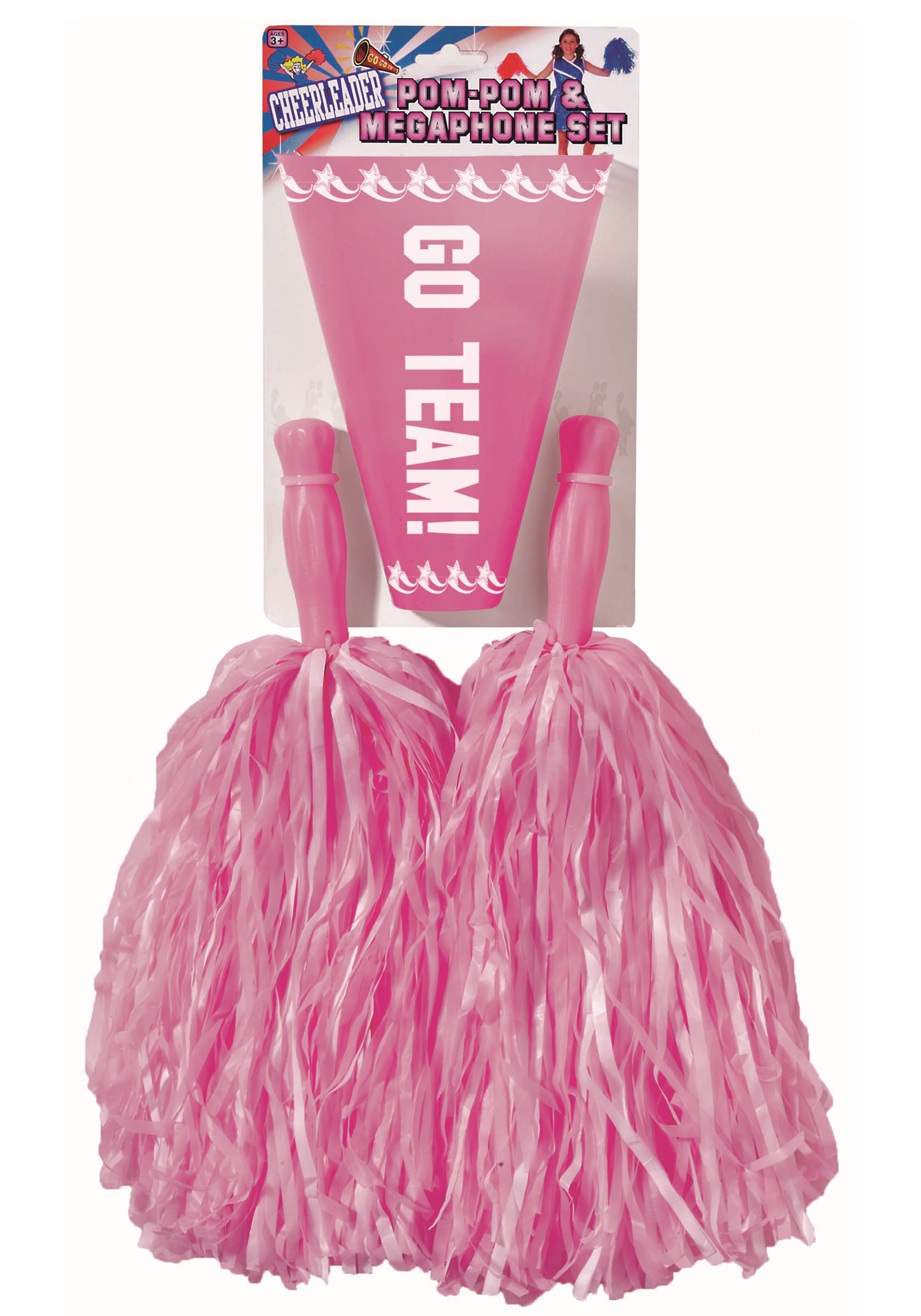 Pink Pom Pom and Megaphone Set