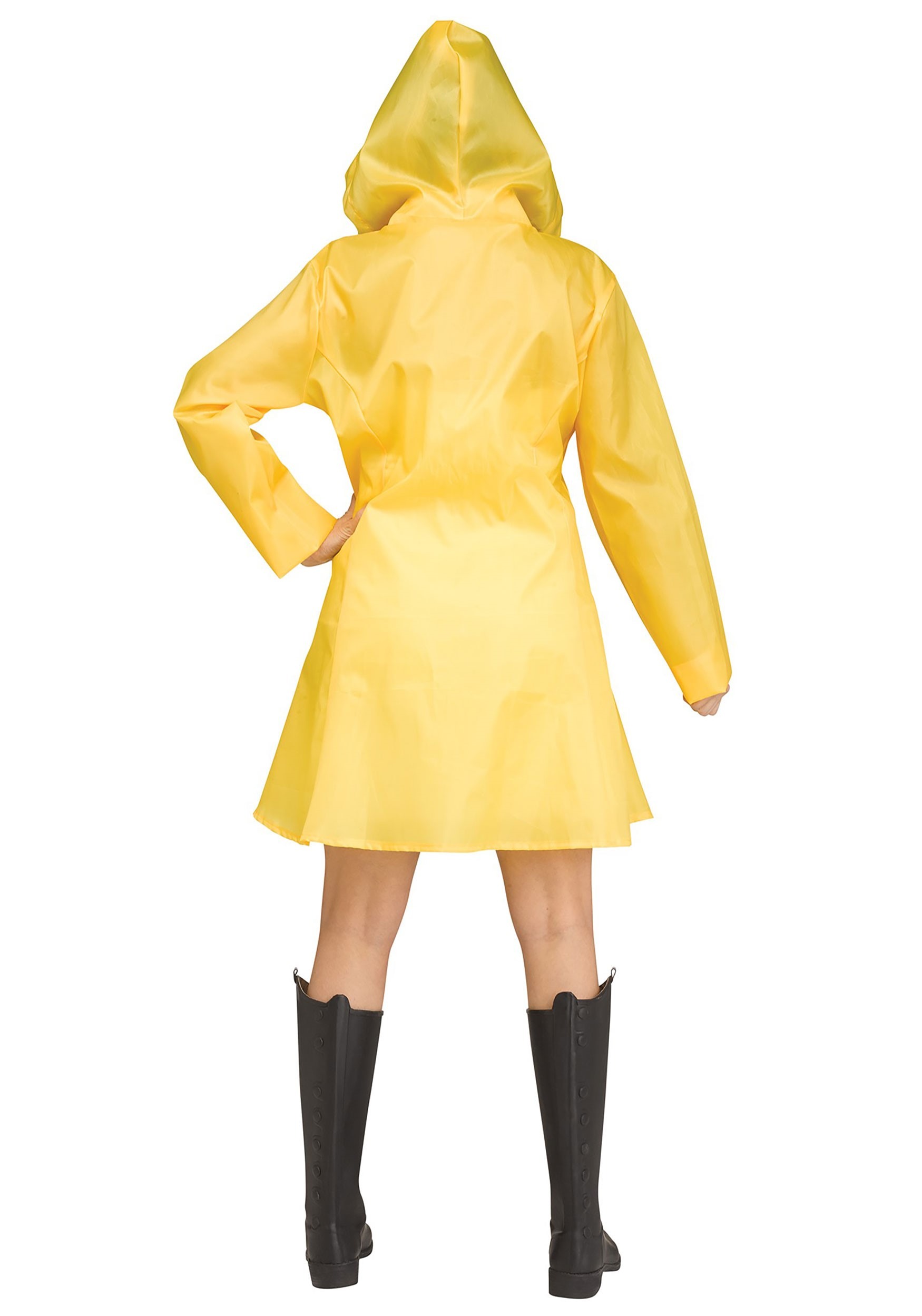 Yellow Raincoat Fancy Dress Costume For Women