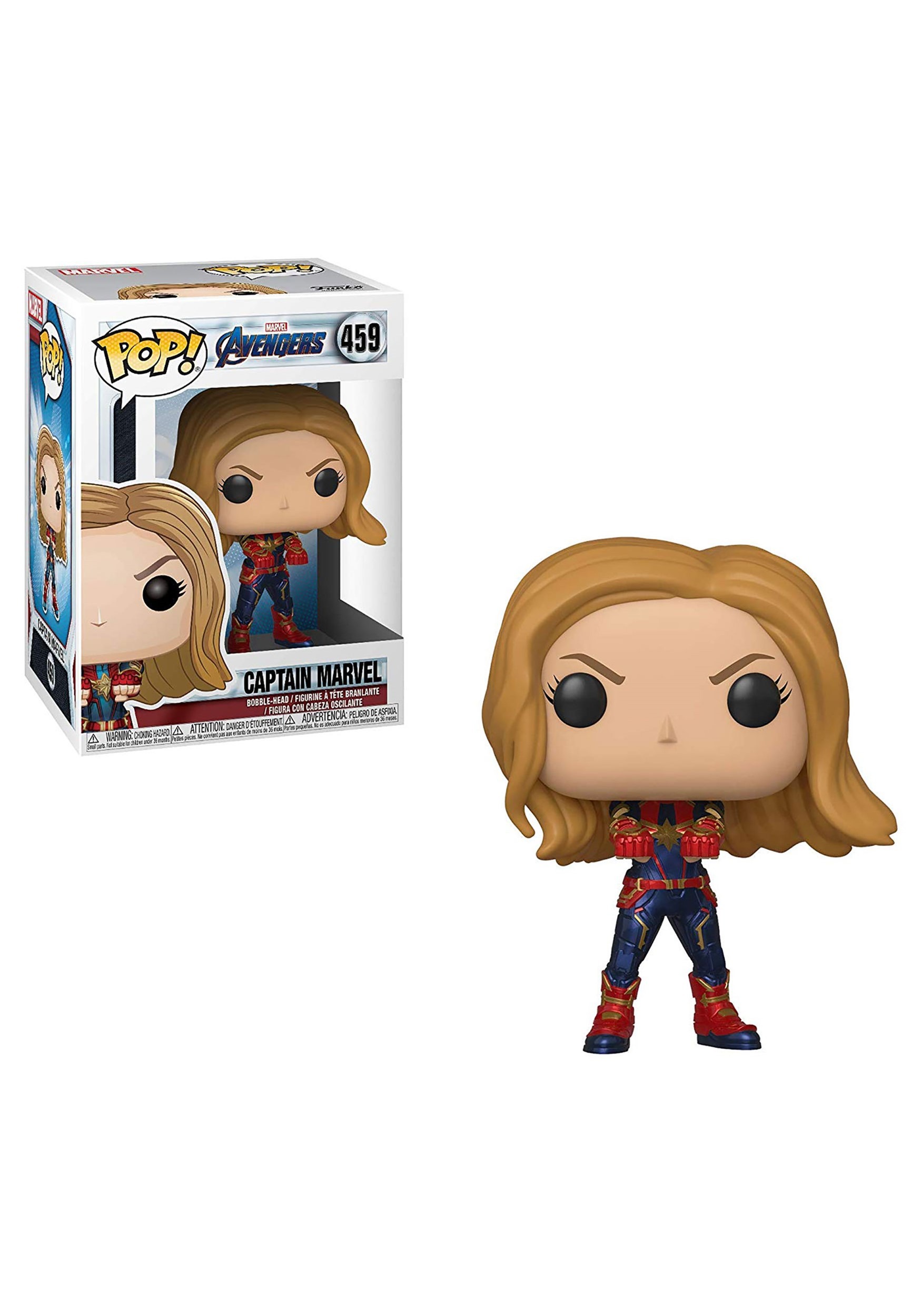 Pop! Marvel Avengers: Endgame Captain Marvel Bobblehead Figure