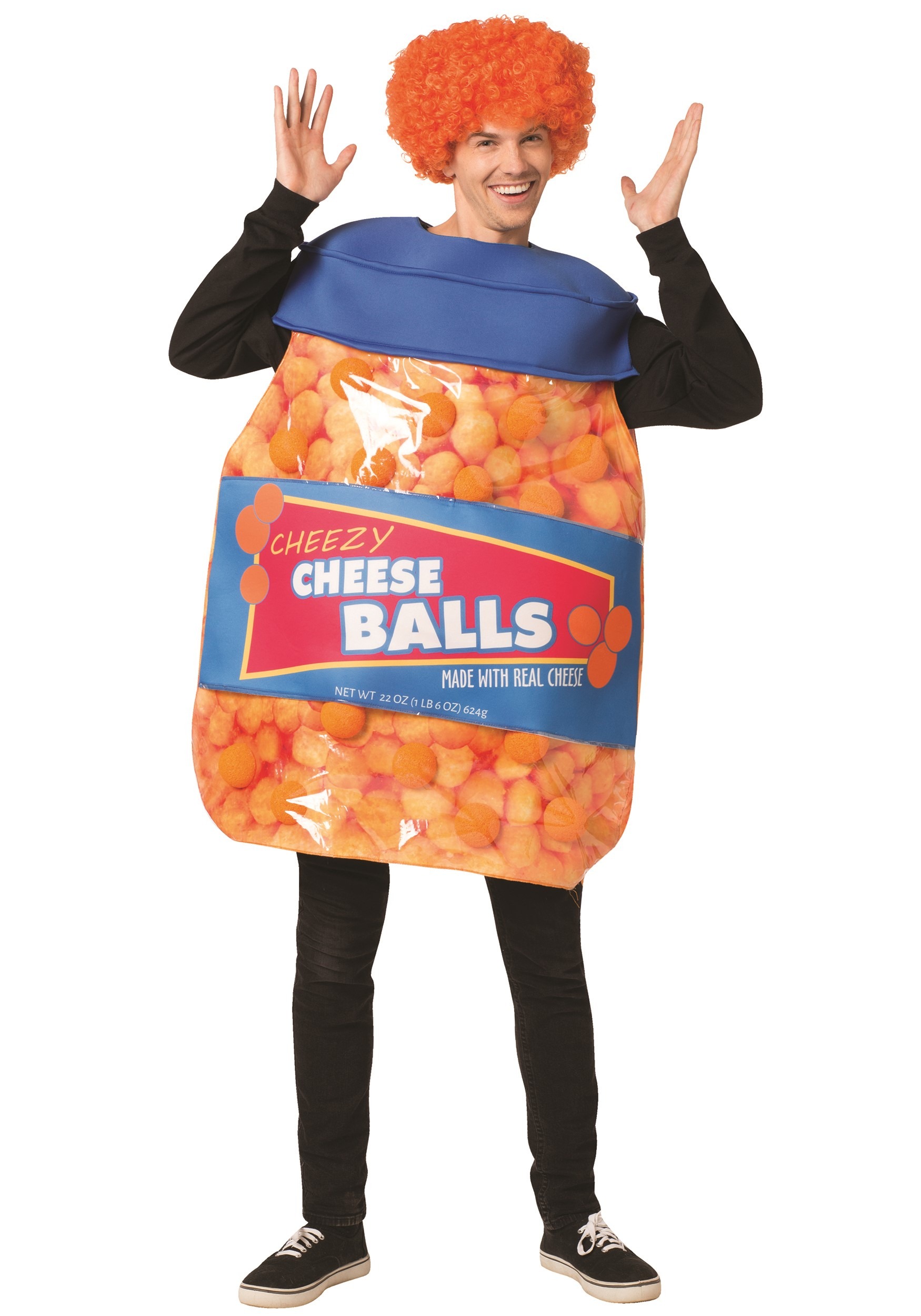 Cheese Balls Adult Fancy Dress Costume