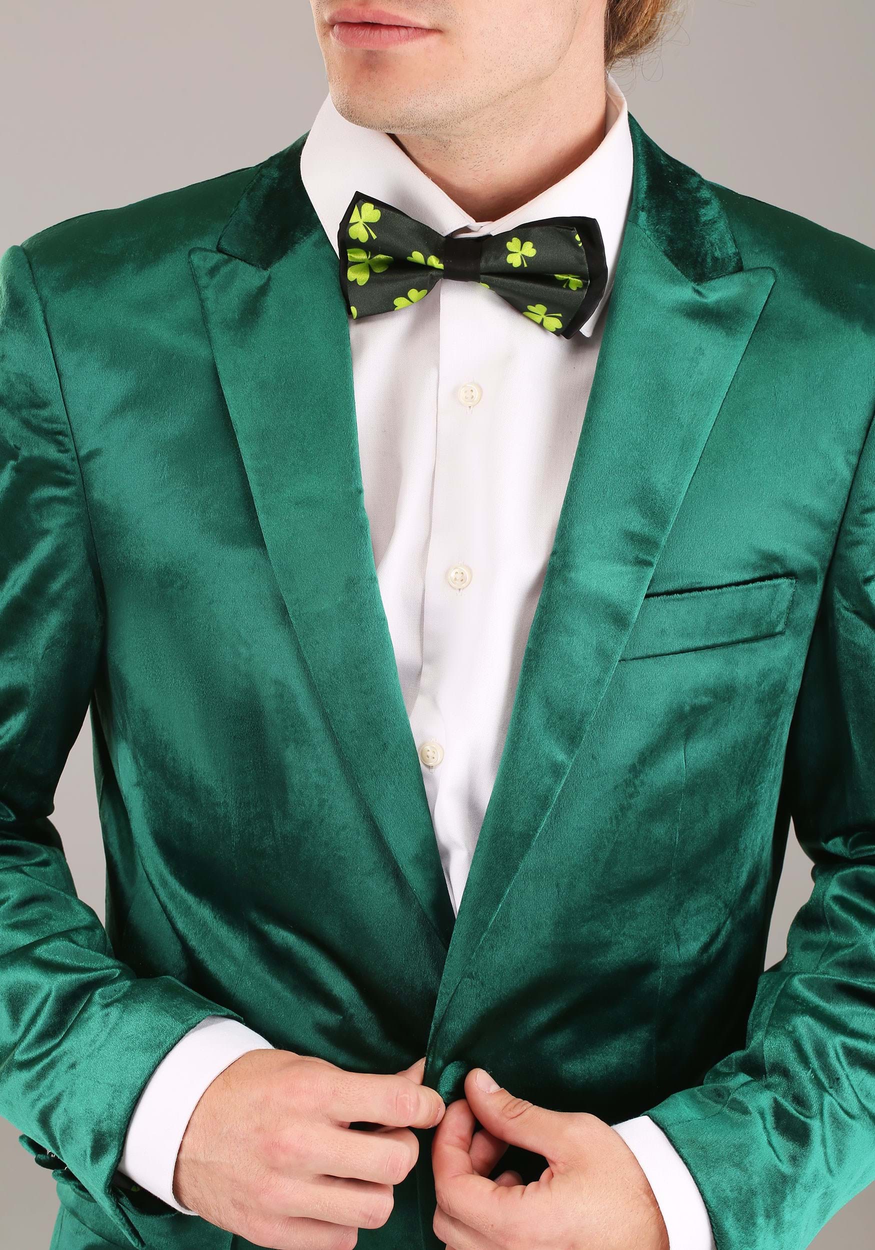 Men's Green Leprechaun Suit Fancy Dress Costume - St. Patrick's Day