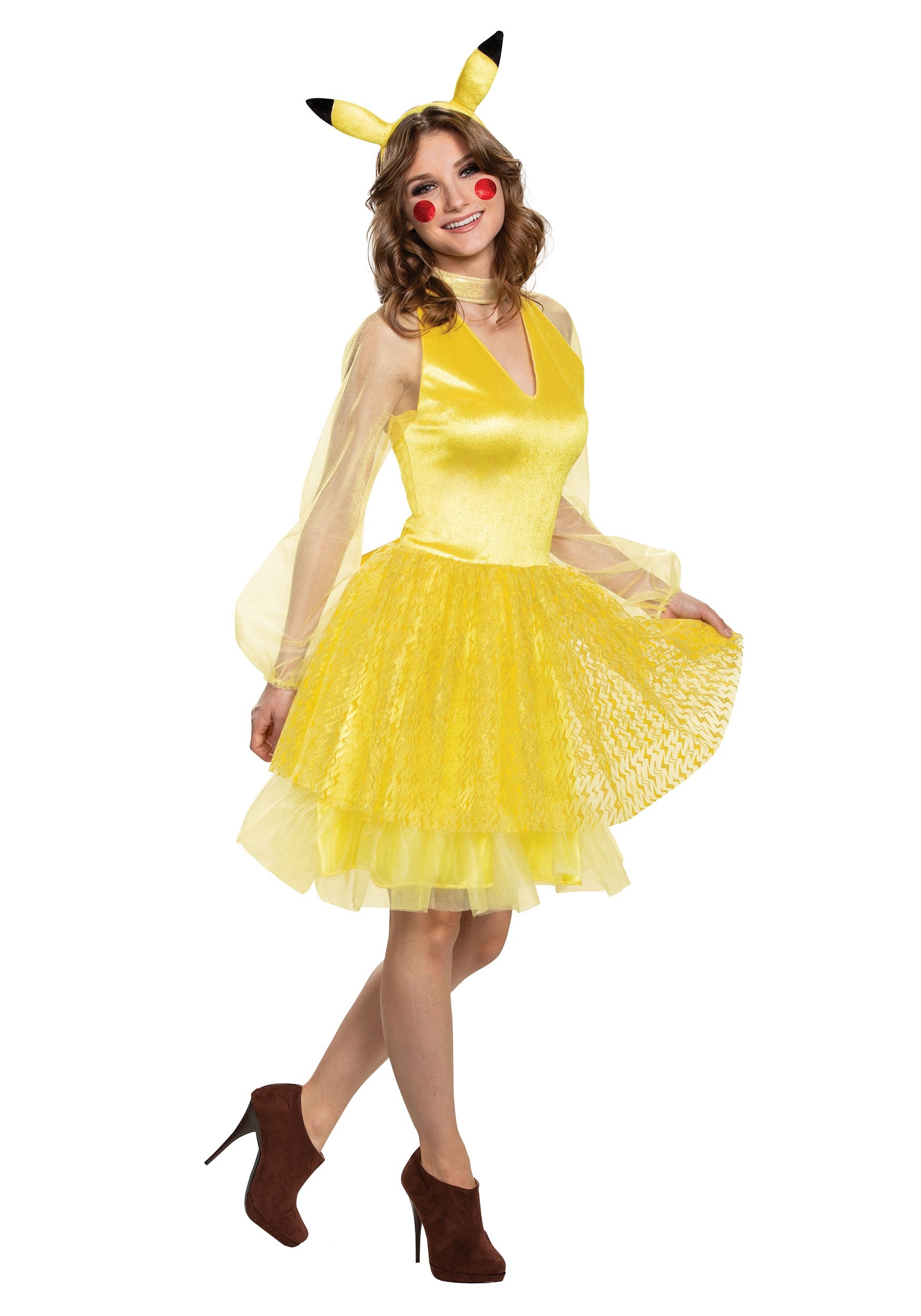 Women's Pokemon Pikachu Deluxe Fancy Dress Costume