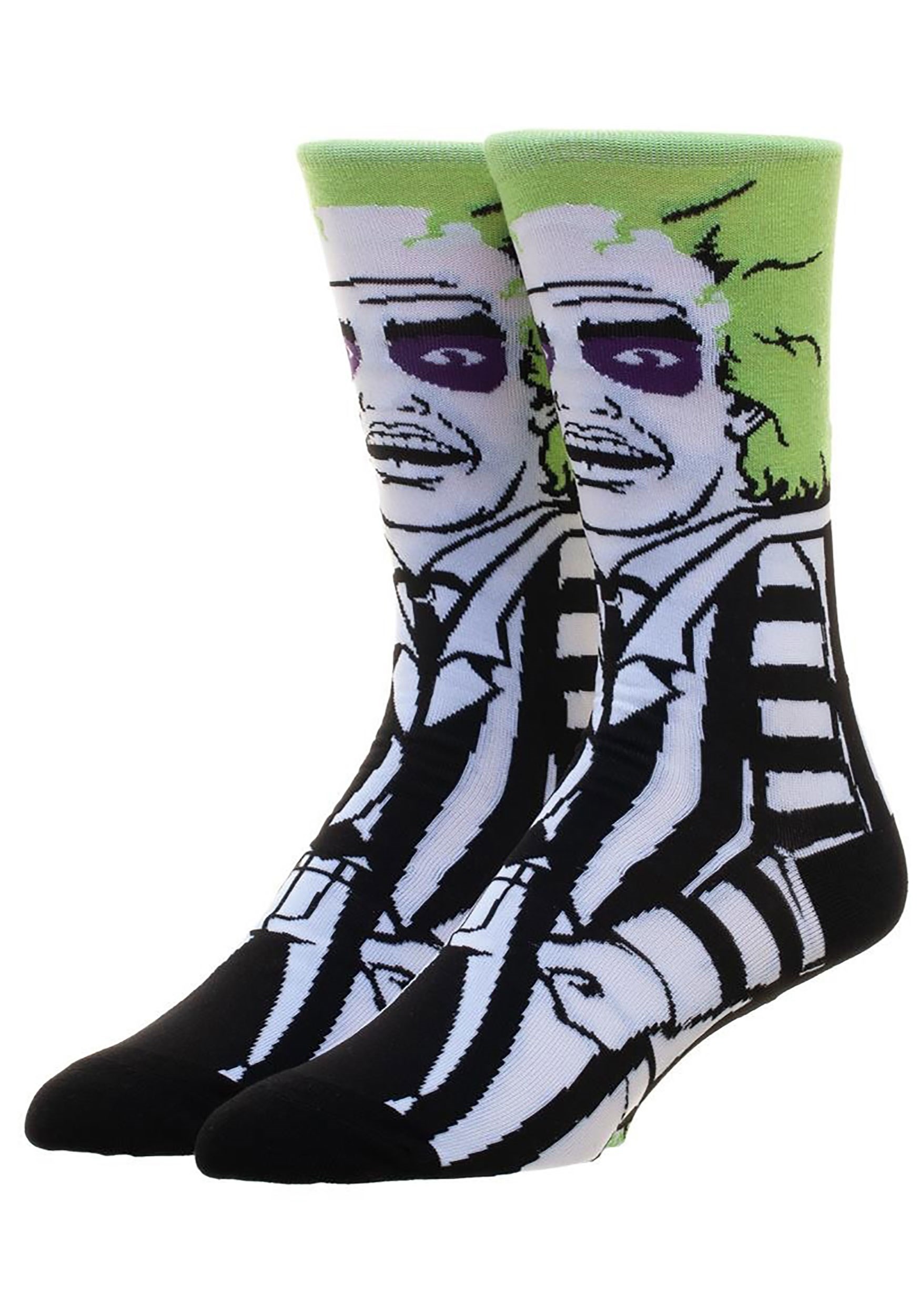 360 Character Crew Sock Classic Films Beetlejuice