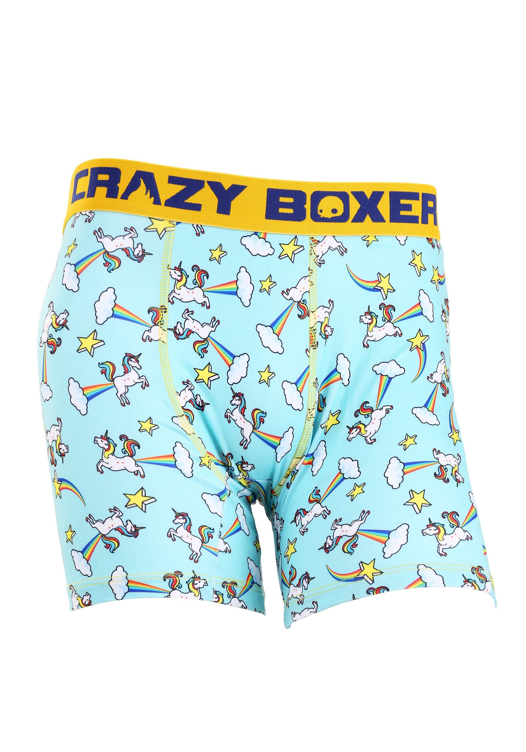 Crazy Boxers-Mens Boxer Briefs Farting Unicorns