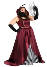 Plus Size Women's Bearded Lady Circus Costume