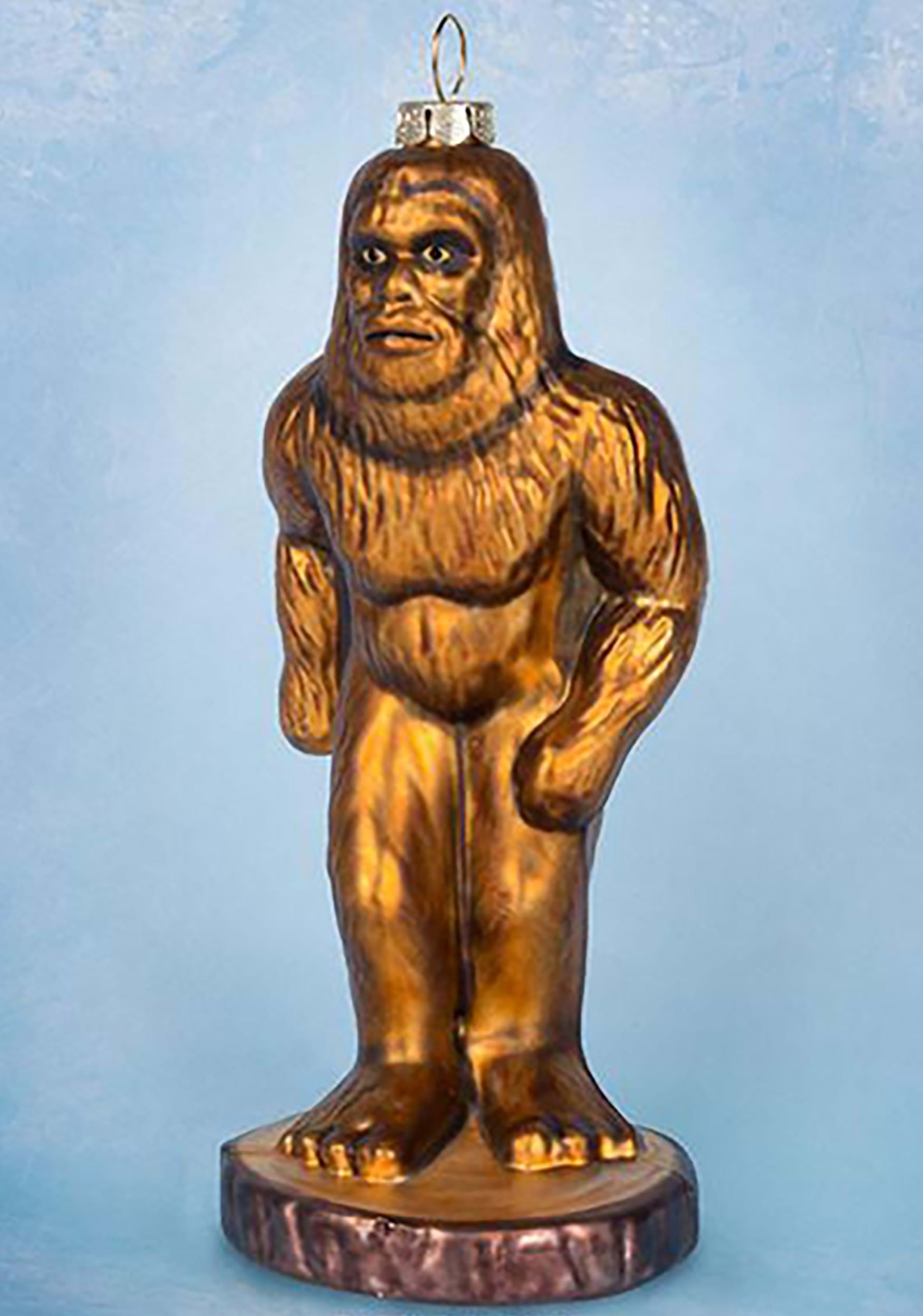 Glass Bigfoot Ornament